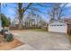 Spacious detached garage with a large driveway at 357 7Th Nw St, Hickory, NC 28601