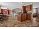 Kitchen with dining area and views into the living room at 3717 Elliott Cemetary Rd, Shelby, NC 28150