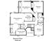 Second floor plan of home featuring bedrooms, closets, and a bathroom at 3865 Parkers Ferry Rd, Fort Mill, SC 29715