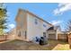 Backyard view of house, showing patio and grill at 4152 Broadstairs Sw Dr, Concord, NC 28025