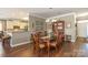 Elegant dining room with hardwood floors and a large wooden table at 417 Spring Arbor Ave, Salisbury, NC 28146