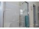 Clean shower with glass enclosure and a handheld showerhead at 417 Spring Arbor Ave, Salisbury, NC 28146