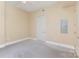 Bedroom with ceiling fan and neutral walls at 4620 Piedmont Row Dr # 318D, Charlotte, NC 28210