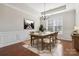 Formal dining room with hardwood floors and chandelier at 4855 Star Hill Ln, Charlotte, NC 28214