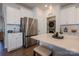 Kitchen with stainless steel appliances and white cabinets at 6525 Gopher Rd, Indian Land, SC 29707