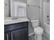 Bathroom with toilet, sink, and shower/tub combo at 730 Bushel Dr, Fort Mill, SC 29715