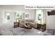 Bonus room with sectional sofa and large windows at 1002 Merganser Way, Indian Trail, NC 28079