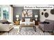 Living room features neutral palette and stylish furnishings at 1002 Merganser Way, Indian Trail, NC 28079