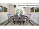Formal dining room with table, chairs, and natural light at 1023 Merganser Way, Indian Trail, NC 28079