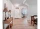 Bright and spacious entryway with wood-look floors and an open concept at 3594 Cerelia Ln, Denver, NC 28037