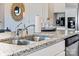 Modern kitchen sink and faucet with granite countertops at 3727 13Th Ne St, Hickory, NC 28601