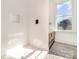 Spa-like bathroom with herringbone tile shower and modern vanity at 414 W Harvie Ave, Gastonia, NC 28052