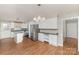 Eat-in kitchen with stainless steel appliances and island at 4630 Dawnwood Dr, Charlotte, NC 28212