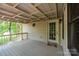 Wooden deck back porch with door access at 5138 Foley Dr, Hickory, NC 28601