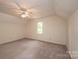 Bright bedroom with ceiling fan and carpet flooring at 5138 Foley Dr, Hickory, NC 28601