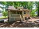 Rear view of house, deck and landscaping at 5138 Foley Dr, Hickory, NC 28601