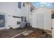Backyard with shed and patio area at 7117 Flying Scotsman Dr, Charlotte, NC 28213