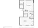 Second floor plan showing primary bedroom, bathroom, and additional bedroom at 7117 Flying Scotsman Dr, Charlotte, NC 28213