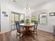 Cozy dining area features a round table, stylish chairs, and natural light from large windows at 7522 Porrera St, Charlotte, NC 28214
