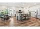 Modern kitchen with stainless steel appliances and an island at 7522 Porrera St, Charlotte, NC 28214