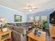 Spacious living room with comfortable seating, large windows, and ample natural light at 7522 Porrera St, Charlotte, NC 28214