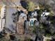 Aerial view showcasing the house and neighborhood at 1024 Queens Rd, Charlotte, NC 28207