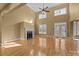 Spacious great room with hardwood floors, fireplace at 105 Bayridge Dr, Salisbury, NC 28146