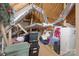 Unfinished attic space with storage and HVAC at 1361 Colwick Ln, Rock Hill, SC 29732