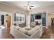 Open living room with neutral decor and fireplace at 1361 Colwick Ln, Rock Hill, SC 29732