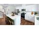 Bright kitchen featuring stainless steel appliances, modern countertops, and a convenient island at 1386 6Th Ne St, Hickory, NC 28601