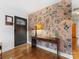 Entryway with floral wallpaper and a console table at 1908 Starbrook Dr, Charlotte, NC 28210