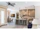 Bright kitchen with white cabinets and an island at 304 Tradition Dr, Mount Gilead, NC 27306
