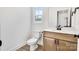 Modern bathroom with updated vanity and toilet at 3070 Swallowtail Ln, Kannapolis, NC 28027