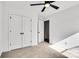Bedroom with double doors and ceiling fan at 3070 Swallowtail Ln, Kannapolis, NC 28027