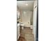 Bathroom with a bathtub, shower, and wood-look floors at 32139 Blakley Dr, Albemarle, NC 28001