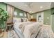 Serene bedroom with a neutral color palette and ample natural light at 531 Manhasset Rd, Charlotte, NC 28209