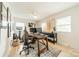 Home office with a large desk, two monitors, and built-in shelving at 531 Manhasset Rd, Charlotte, NC 28209