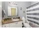Clean bathroom with a tub shower combo and updated vanity at 6328 W Nc 10 Hwy, Hickory, NC 28602