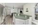 Eat-in kitchen with an island and stainless steel appliances at 6328 W Nc 10 Hwy, Hickory, NC 28602