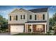 Charming two-story home with stone accents, green shutters, a front lawn, and a two-car garage at 768 14Th Avenue Ne Ct, Hickory, NC 28601