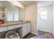 Bathroom with granite countertop, vanity, and separate shower at 9353 Creedmore Hills Dr, Charlotte, NC 28214