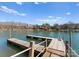 Lake Norman dock offering stunning views and access to the water at 125 Chestnut Tree Rd, Mooresville, NC 28117