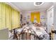 Bedroom with yellow curtains and unique decor at 160 Brookwood Ne Ave, Concord, NC 28025