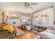 Cozy living room featuring hardwood floors and fireplace at 160 Brookwood Ne Ave, Concord, NC 28025