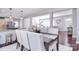 Bright dining room with a view of the kitchen and living room areas. The table features elegant chairs at 1721 Edgewater Dr, Charlotte, NC 28210