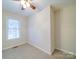 Simple bedroom with window, ceiling fan, and closet at 177 Jim Hanna Ln # 4510, Wadesboro, NC 28170