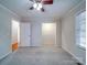 Bright bedroom with ceiling fan and walk-in closet at 177 Jim Hanna Ln # 4510, Wadesboro, NC 28170