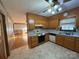 Bright kitchen featuring wood cabinets, and ample counter space at 190 Nine Patch Ln, Taylorsville, NC 28681