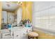 Bright bathroom with double vanity and window at 1968 12Th Street Ne Pl, Hickory, NC 28601