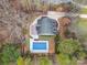 Overhead view of house and inground pool at 2101 Darian Way, Waxhaw, NC 28173